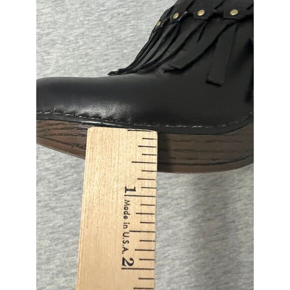 Dansko Deni Fringe Chunky Y2K Platform Mule Clogs EUR 38 7.5-8 Black - Picture 9 of 9